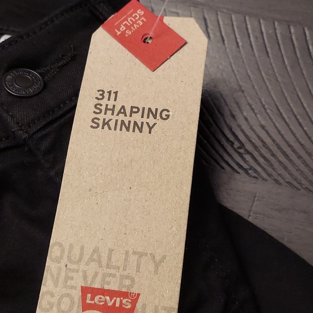 LEVIS Black 311 Shaping Sculp Skinny Jeans sz 30 NWT - Picture 14 of 15